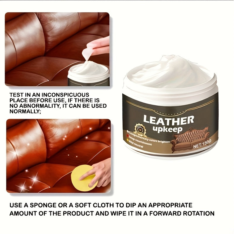 Leather Conditioner Cream for Cars, Bags, Sofas, Leather Care Balm