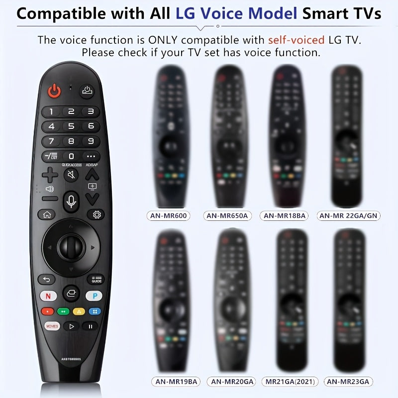 Wireless Voice Recognition Remote Control for LG Smart TVs OLED NanoCell 4K UHD
