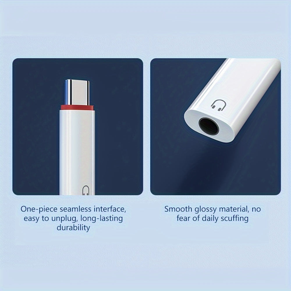 USB C to 3.5mm Audio Adapter for iPhone Samsung Devices Male to Female Headphone Converter