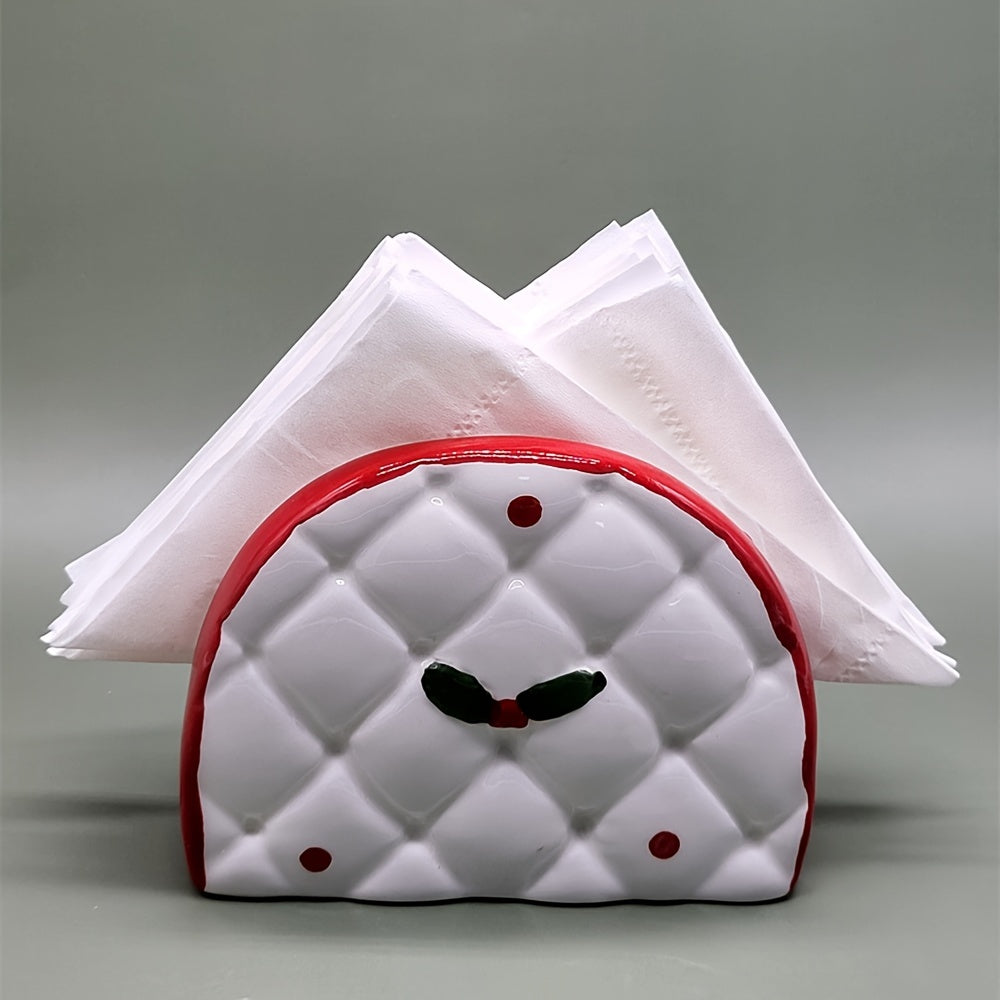 Decorative Ceramic Tissue Holder Santa Snowman Holiday Home Hotel Restaurant