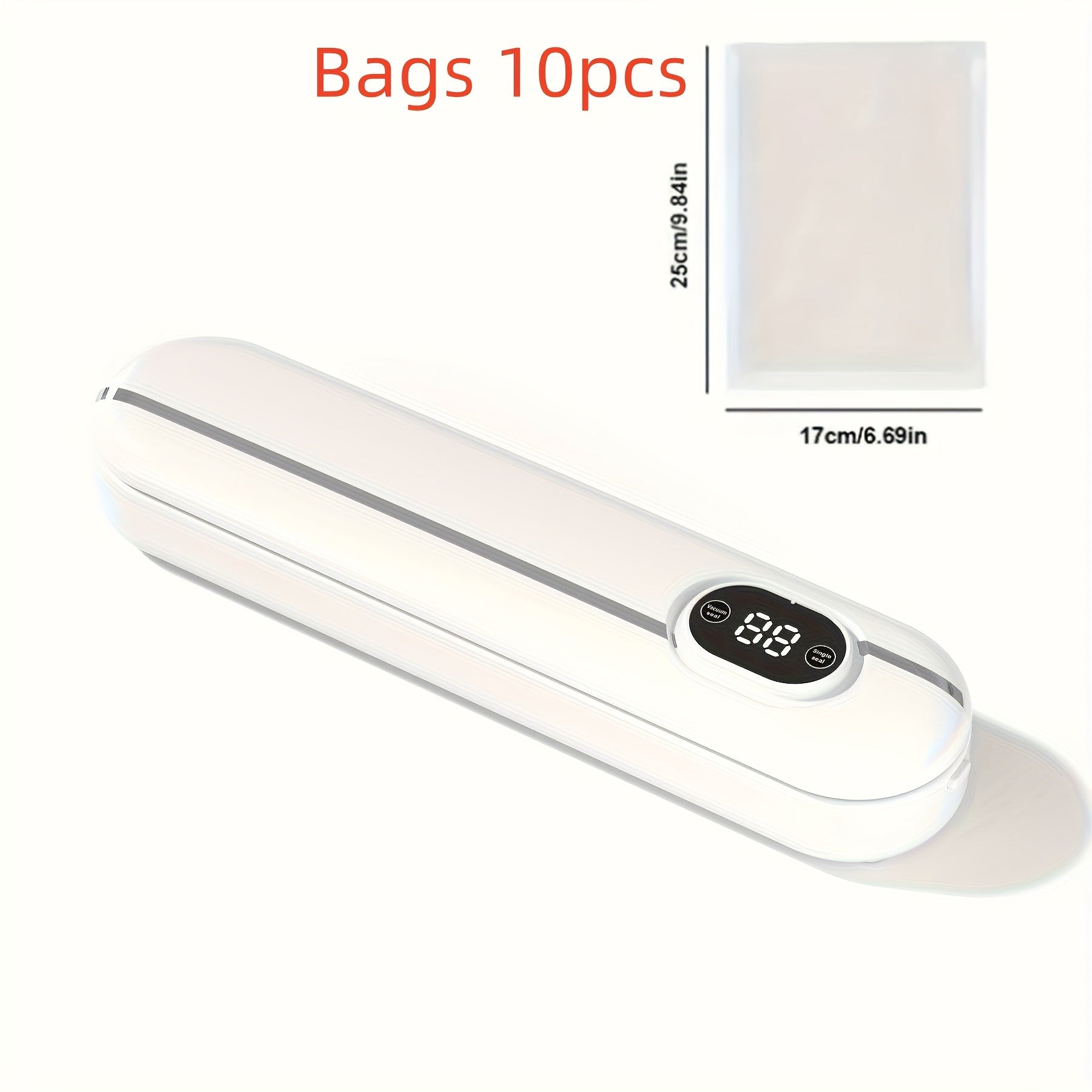 Автоматический вакуумный упаковщик для сохранения продуктов цифровой дисплей однокнопочное управление