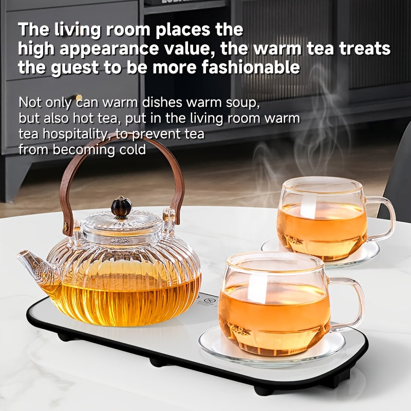 Portable Electric Food Warmer Tray with Thermostatic Control for Travel and Parties