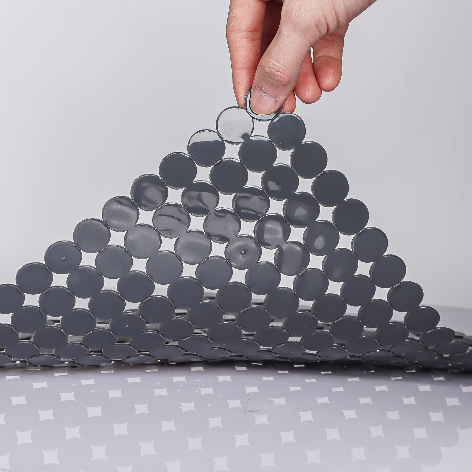 Ovqatlanish uchun - Nikel qoplamali lavabolarni himoya qiluvchi matlar to'plami 2 dona, PVC, tez oqim, moslashuvchan o'lcham, oshxona lavabolariga mo'ljallangan, tozalash oson, sirpanmaydigan nuqtalar dizayni