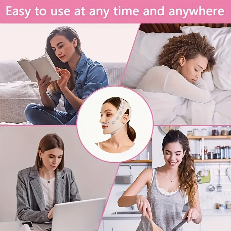 Women Face Lifting Strap Double Chin Reducer V Face Lift Belt Hypoallergenic