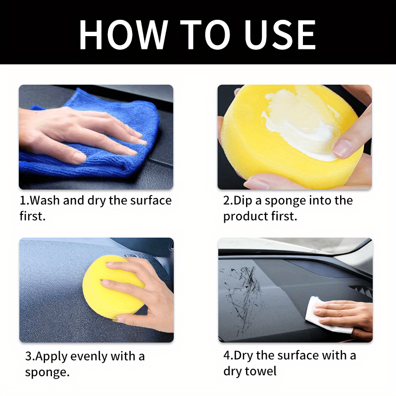 Car Trunk Scratch Repair Wax Plastic Renovation Kit for Interior Dashboard Doors