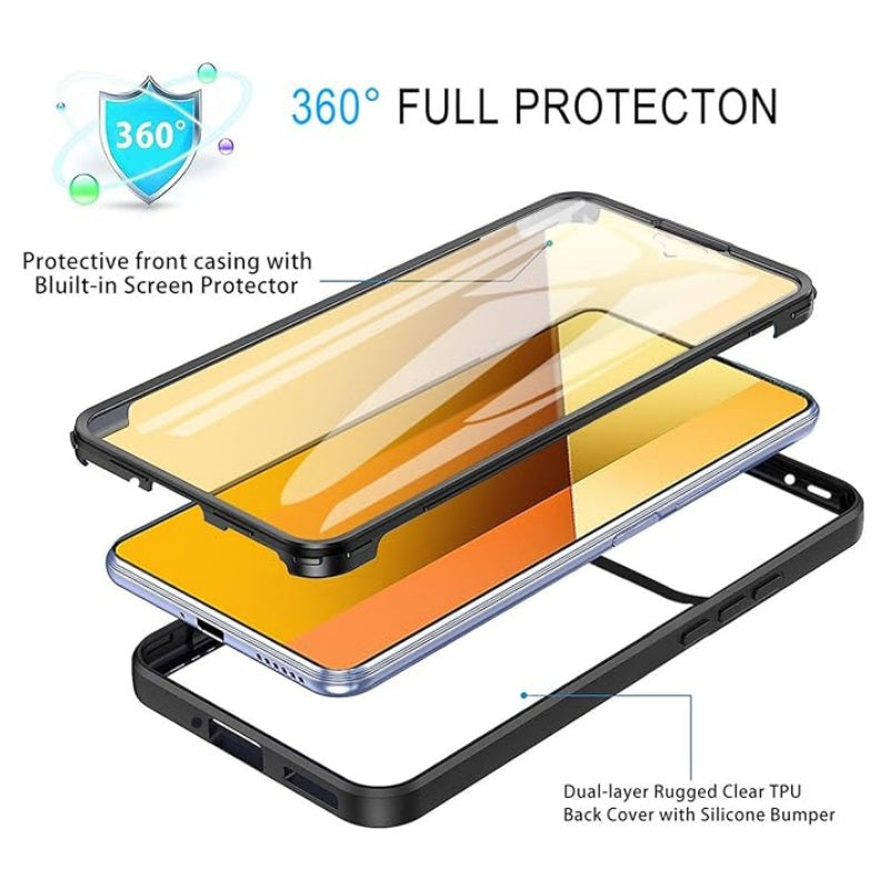 All-Inclusive TPU Phone Case for Xiaomi 14T/14T Pro with Screen Protector and Anti-Fall Protection