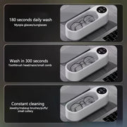Portable Cordless Jewelry Cleaning Machine with 360° USB Rechargeable
