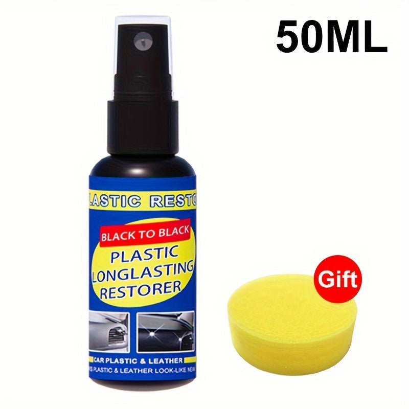Car Plastic Restorer Exterior Rubber and Plastic Care Deep Cleaning Shine 30ML 50ML 100ML 300ML