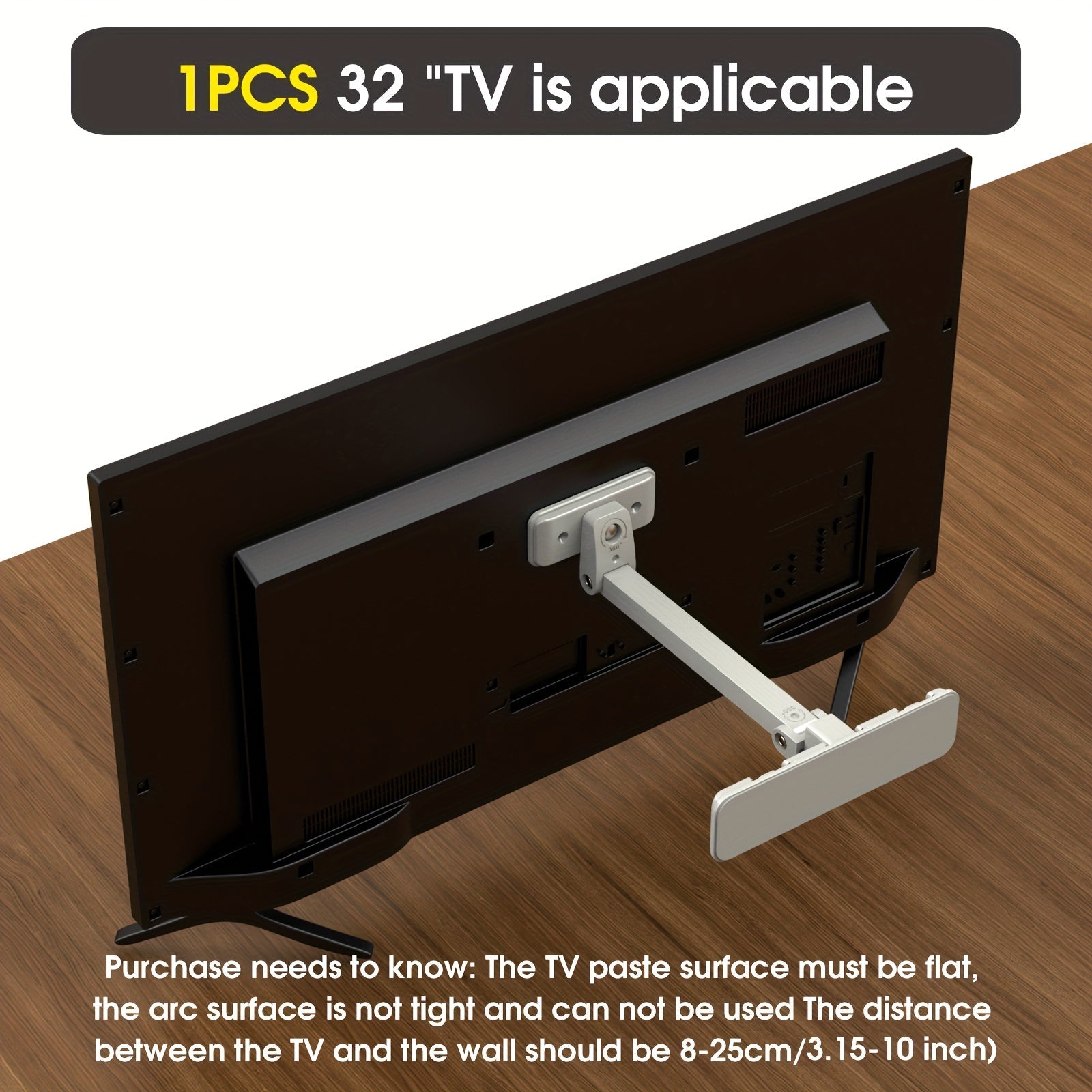 Children's Safety TV and Monitor Stand Anti-Tip LCD Screen Support Grey BPA-Free