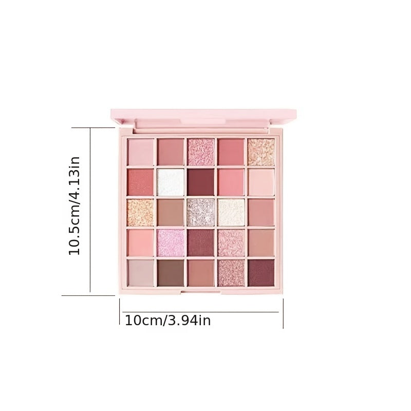 Women Eyeshadow Palette 25 Colors Glitter Waterproof Long Lasting Makeup Set