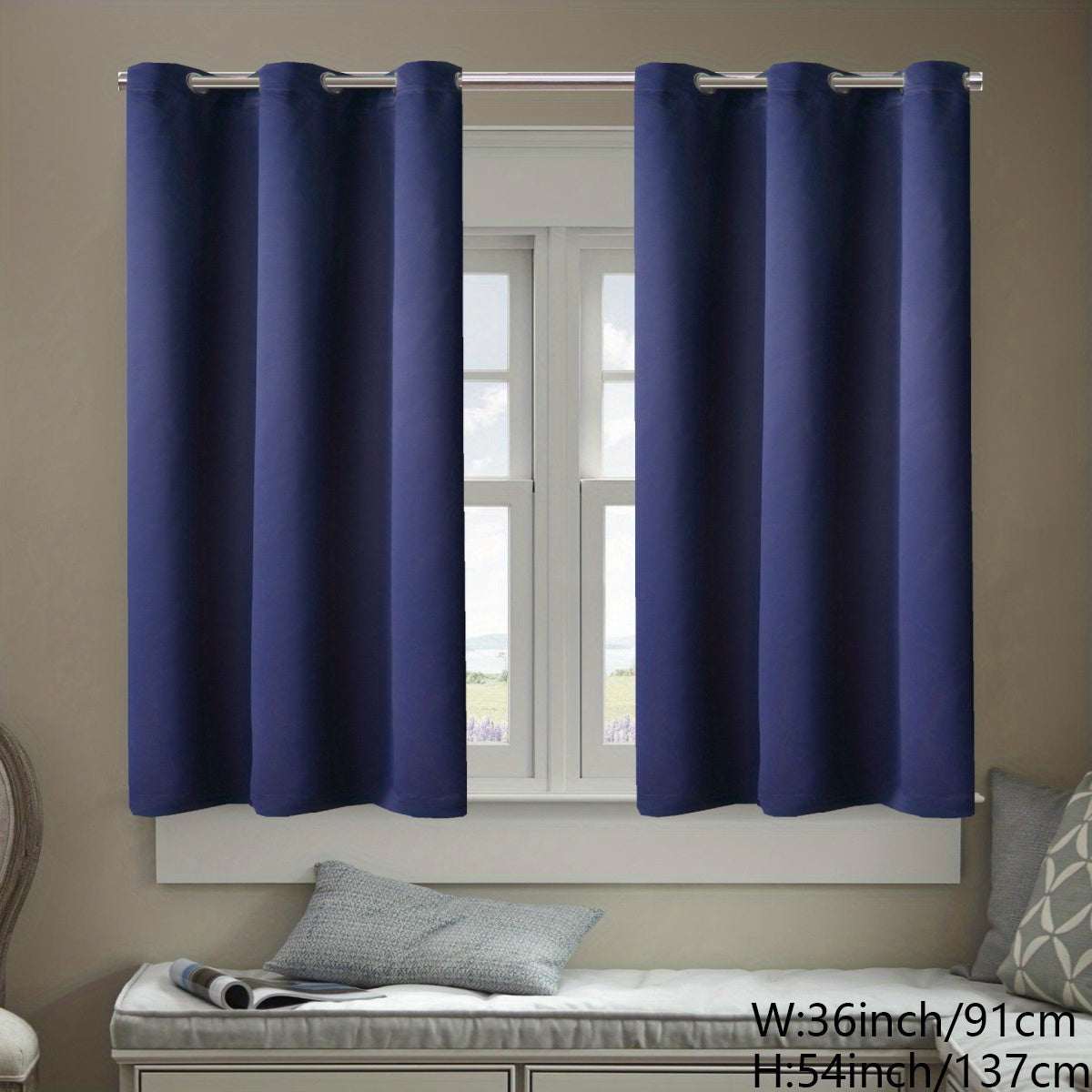 Heat Insulation Window Films Set of 2, UV Protection, Glare Reduction, Privacy