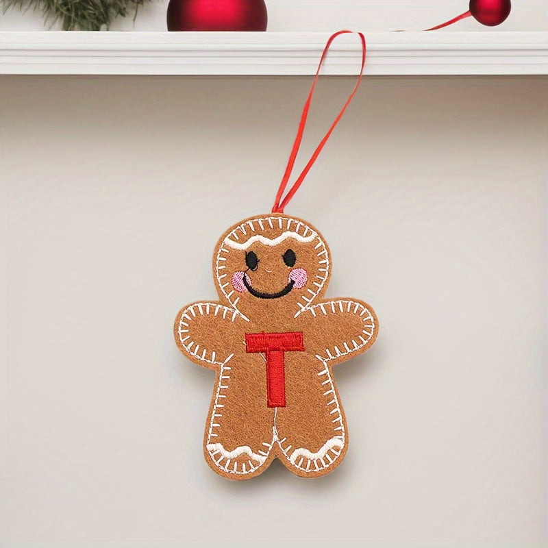 Fabric Gingerbread Man Christmas Ornament for Home and Kitchen Decoration