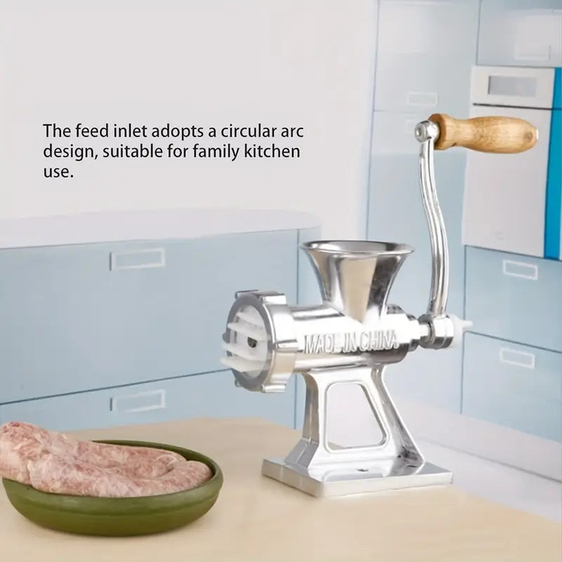 Advanced Aluminum Manual Meat Grinder for Sausages Beef Kitchen Tool Food Grinding
