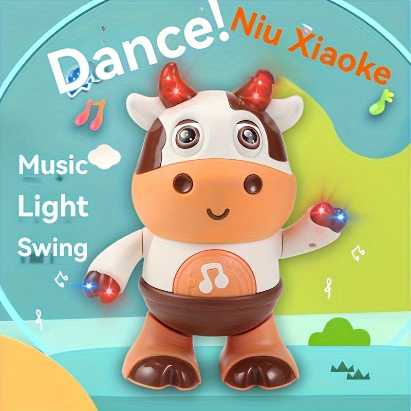 Kids Interactive Singing and Dancing Cow Robot Toy with Music Lights