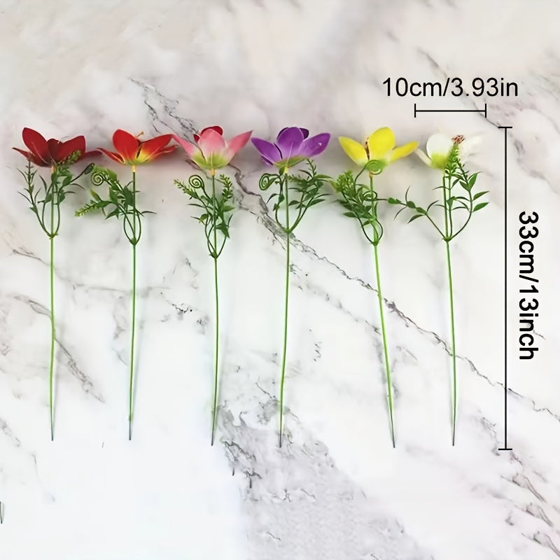 Mini Fabric Flowers Pack of 10 for Weddings and Home Decor