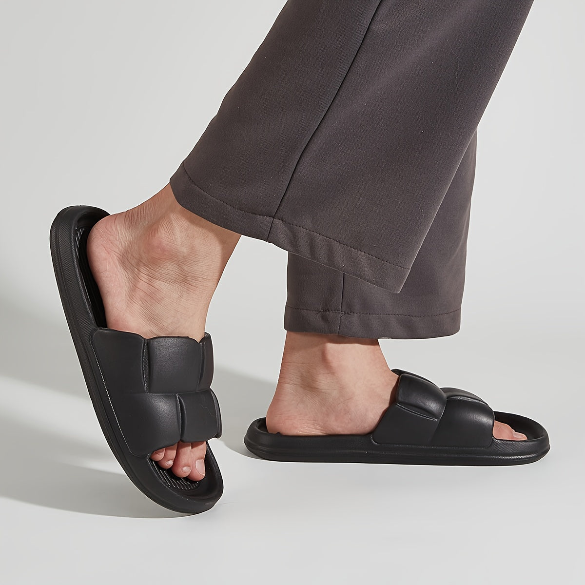 Мужские EVA шлепанцы противоскользящие, устойчивые к запахам, для внутреннего использования, для душа, повседневная обувь