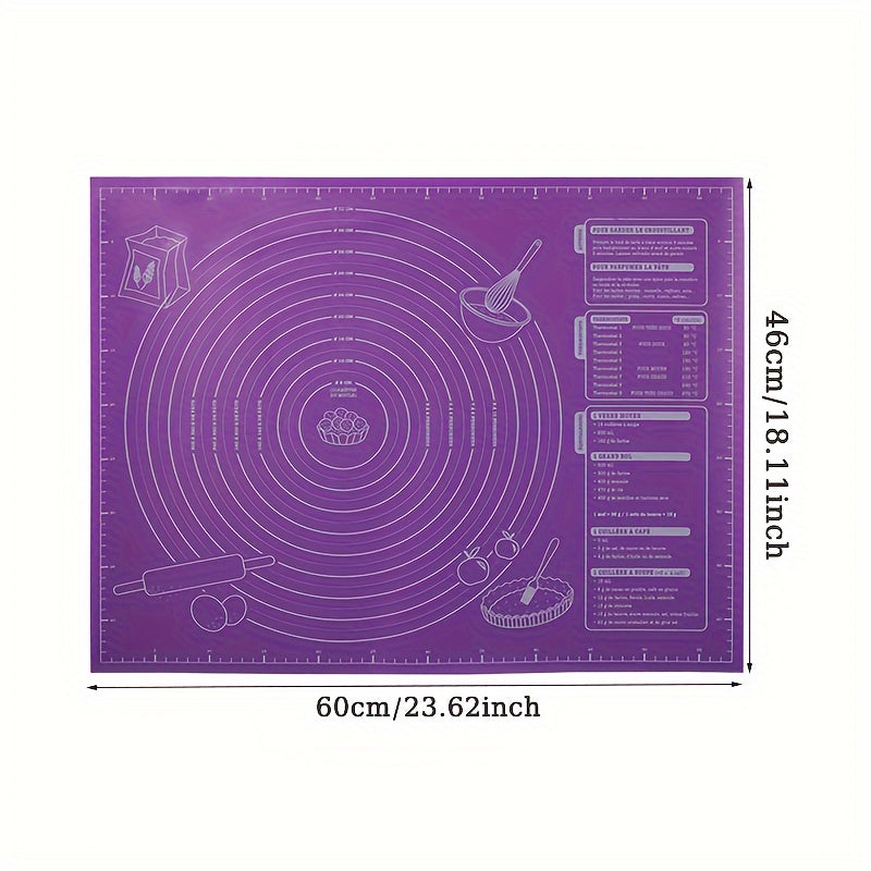 Baking Mat with Measurements Non-Stick Rolling Pastry Dough Table Sheet