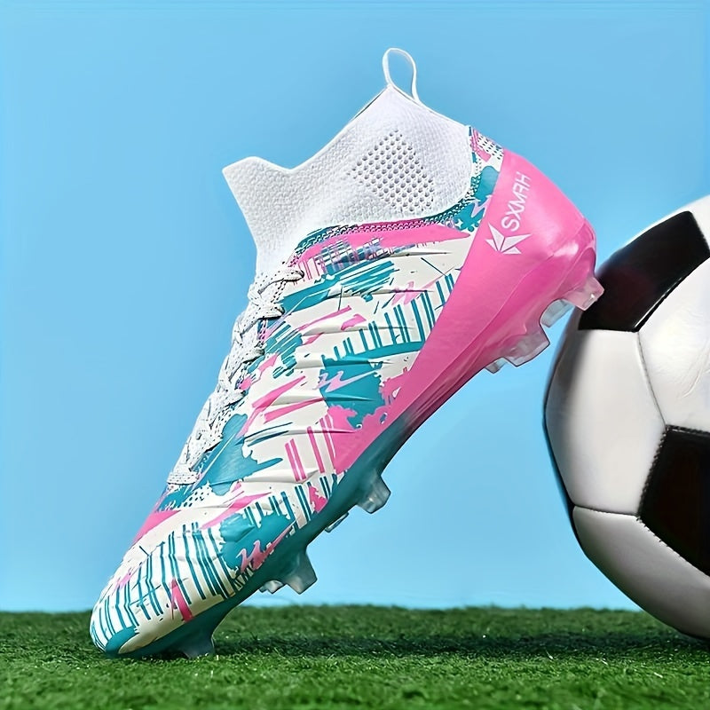 Boys Casual Soccer Cleats All-Season Low Top Fabric Upper Rubber Sole