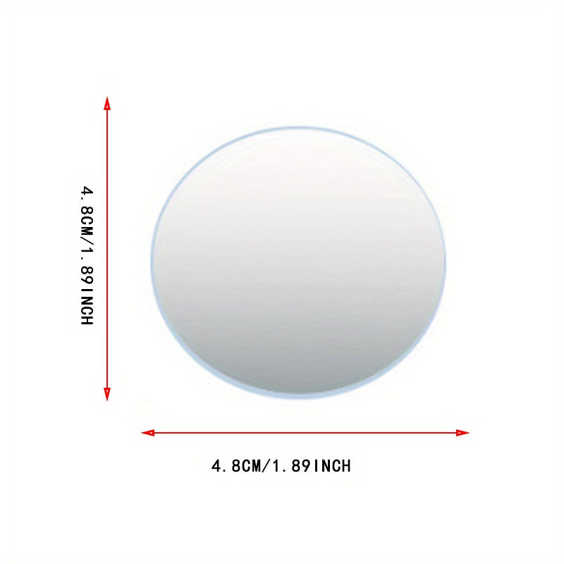 2pcs Car Rearview Mirrors Wide-Angle Round Blind Spot Adjustable