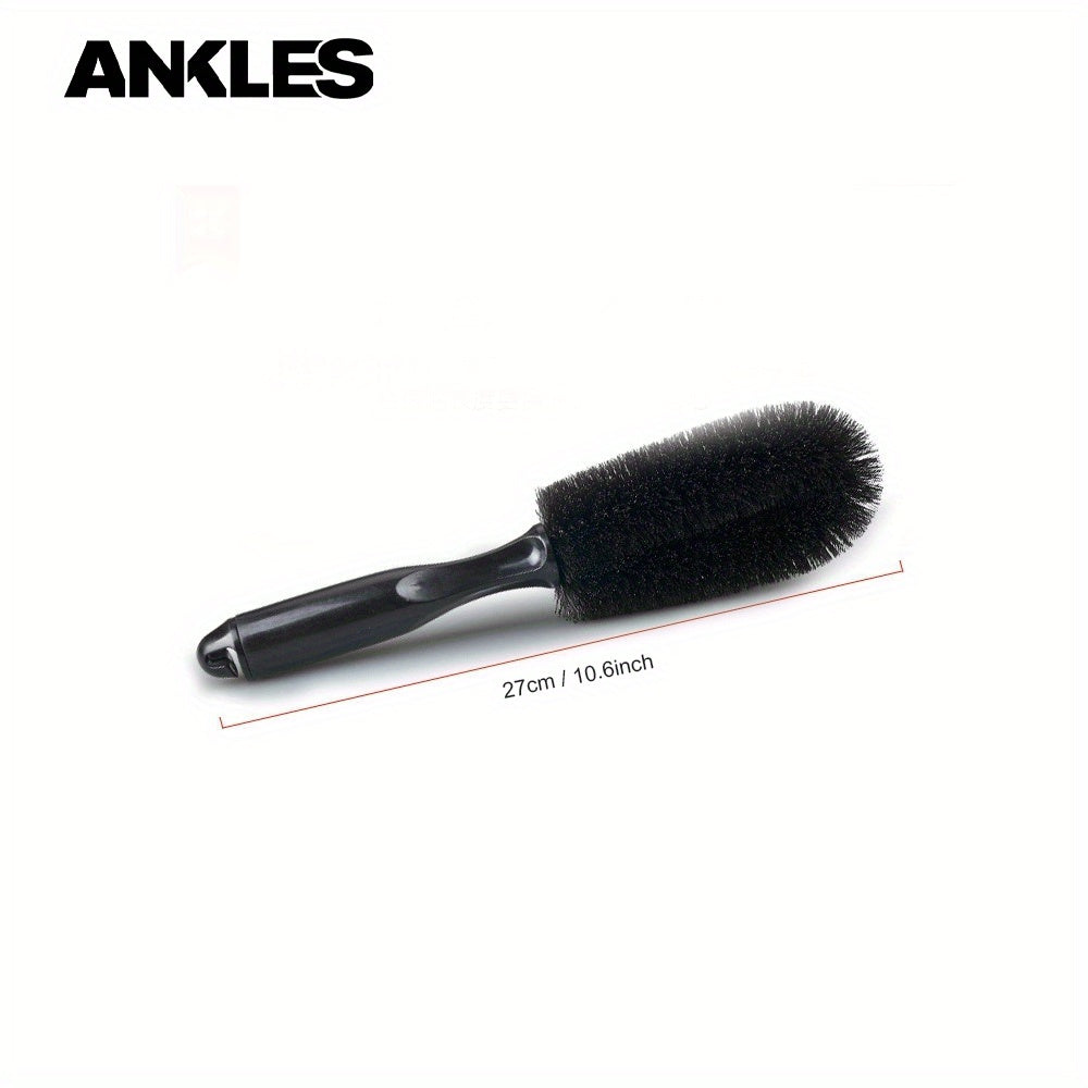 Унисекс черная круглая щетка для колесных ступиц, инструмент для чистки автомобиля, мойка шин