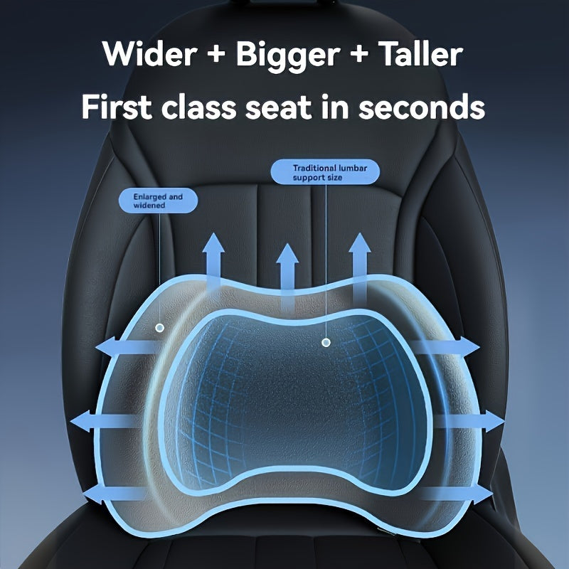 Car Seat Cushion Yoga Memory Foam Headrest and Waist Support Pads