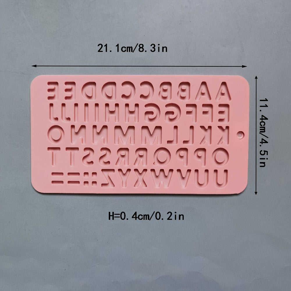 Silicone Alphabet Chocolate Mold for Candy Making and Baking BPA-Free