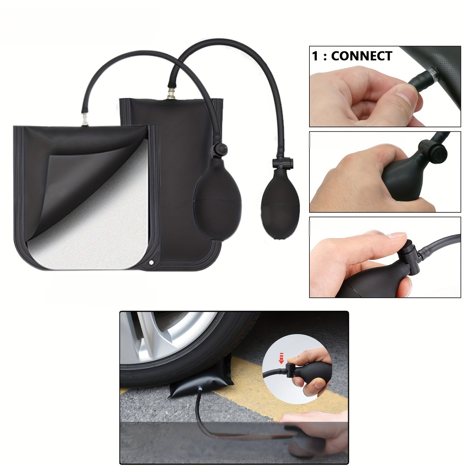 27 Piece Emergency Car Tool Set With Long Reach Hook and Trim Removal