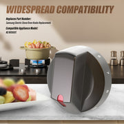 2-Pack Stainless Steel Gas Stove Knobs Compatible with NE/NX9000T Replacement Parts