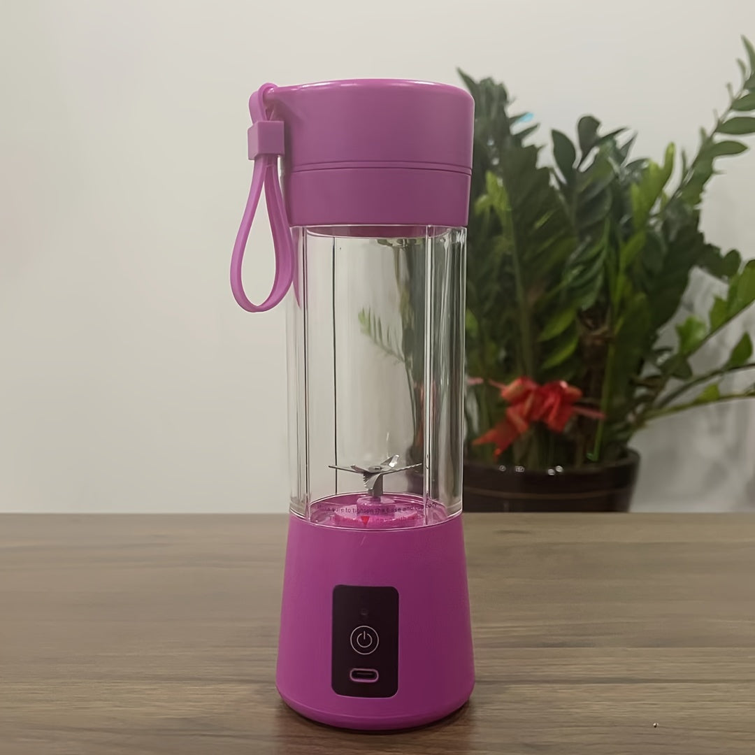 Portable Blender 380ml for Smoothies and Shakes, USB Rechargeable, 4 Colors