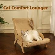 Cat Lounge Chair for Cats and Dogs Made of Linen Detachable Pet Furniture