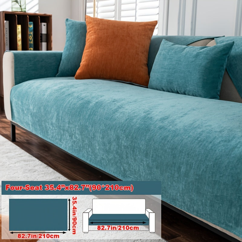 Chenille Sofa Cover for 1-4 Seater All-Season Pet-Friendly Non-Slip Machine Washable