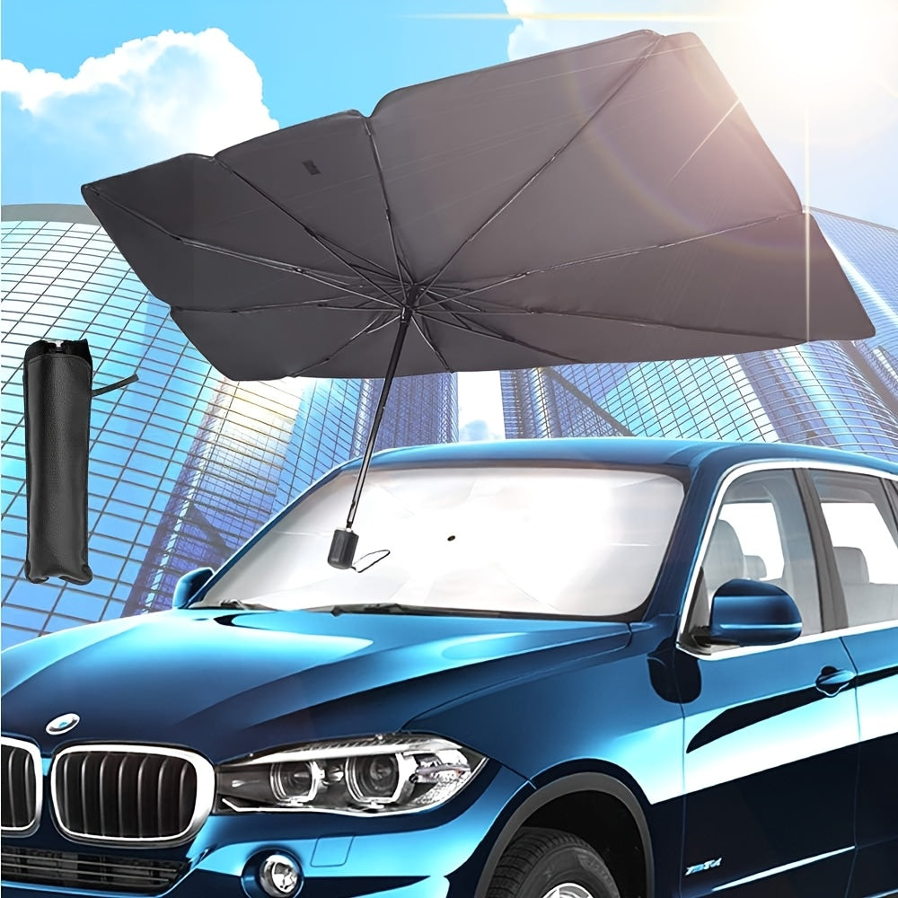 Foldable Vehicle Sunshade Iron Material UV Ray Protection Car Dashboard Cover
