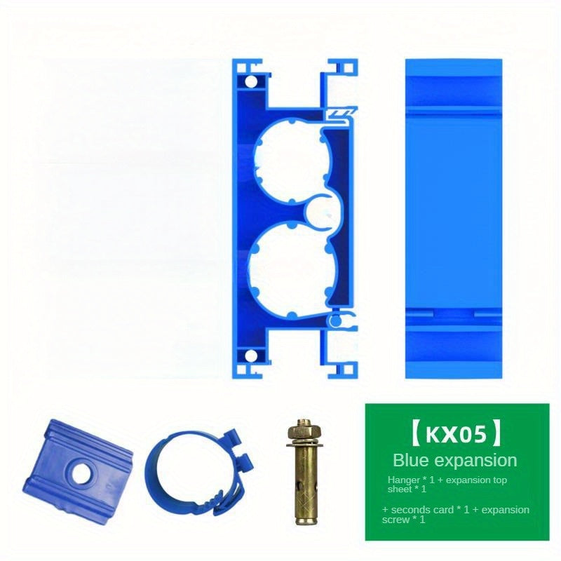 Red Plastic Central Air Conditioning Pipe Hanger with Snap-On Clips