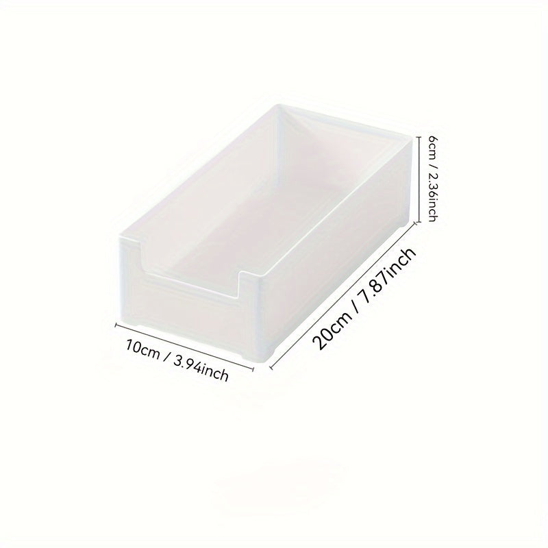 Cable Organizer Set with Large White Box and Seven Small Transparent Boxes for Cables and Chargers