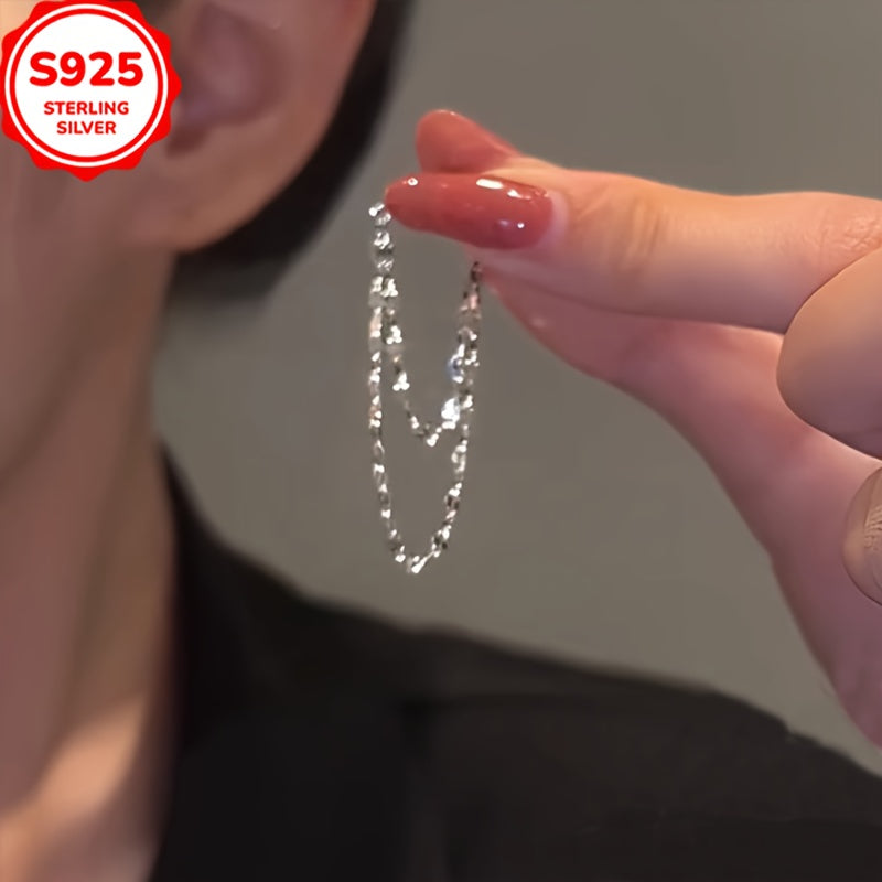 Sterling Silver Bohemian Dangle Earrings in Multiple Colors for Daily Wear