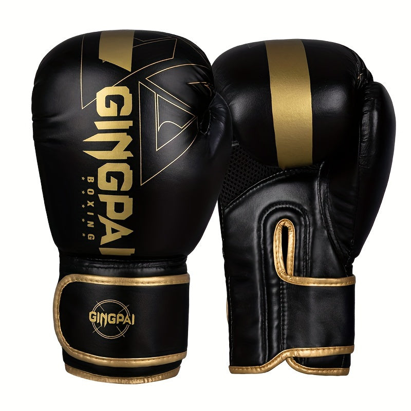Adult Boxing Gloves for Men and Women Muay Thai MMA Faux Leather 6oz-14oz