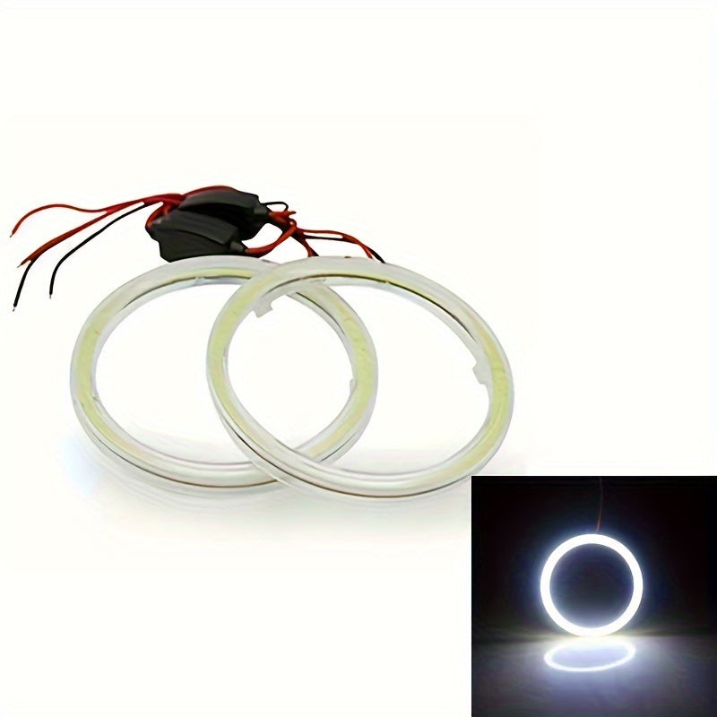 2pcs 70mm Car Motorcycle Angel Eyes LED Halo Ring Lights Decorative Lights