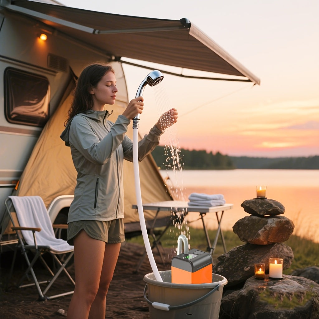 Tashqi elektr shower bosh portativ yomgʻir showeri RV va qishloq joylar uchun