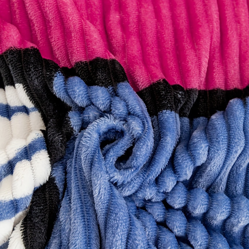 Plaid Flannel Throw Blanket Lightweight Durable Woven Polyester for All Seasons