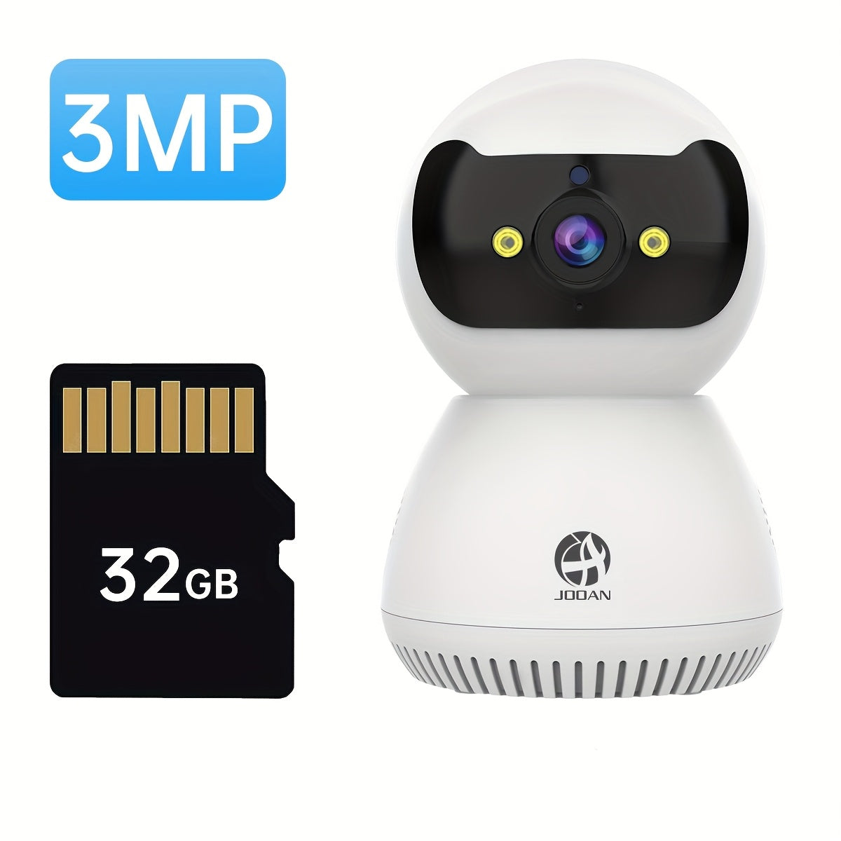 Wireless WiFi Smart Camera with Motion Detection Night Vision Two-Way Audio 355° Pan