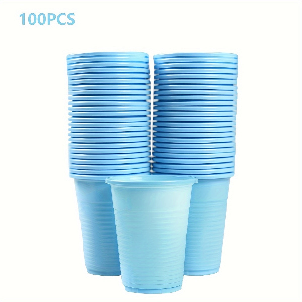 50-100 Pack 7oz Clear Plastic Cups Disposable Party Cups for Indoor Outdoor Events