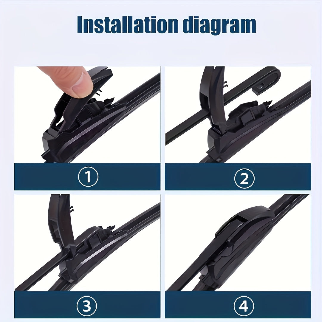 Universal Car Windshield Wiper Blade Full Season with U/J Adapter