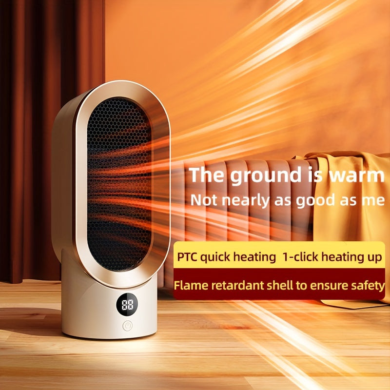 Electric Space Heater Ceramic PTC 800W Overheat Protection Low Noise