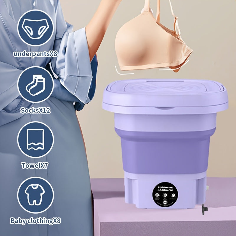 Portable Washing Machine for RV Foldable Compact 110V-240V Indoor Outdoor