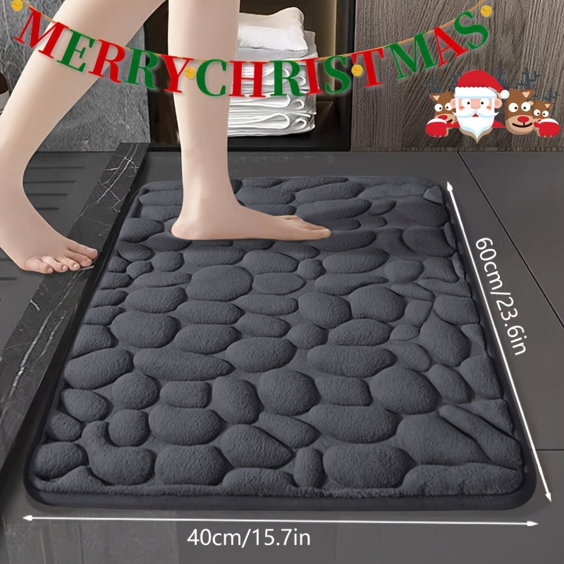 Yumshoq so‘ruvchi koral velur to‘qilgan mato bilan xotira ko‘rpa to‘plami - sirpanmaydigan, mashinada yuviladigan, tez quriydigan, polyester orqa qismi - hammom, oshxona, yotoqxona, ichki foydalanish va Rojdestvo bezaklari uchun ideal - 40x60sm