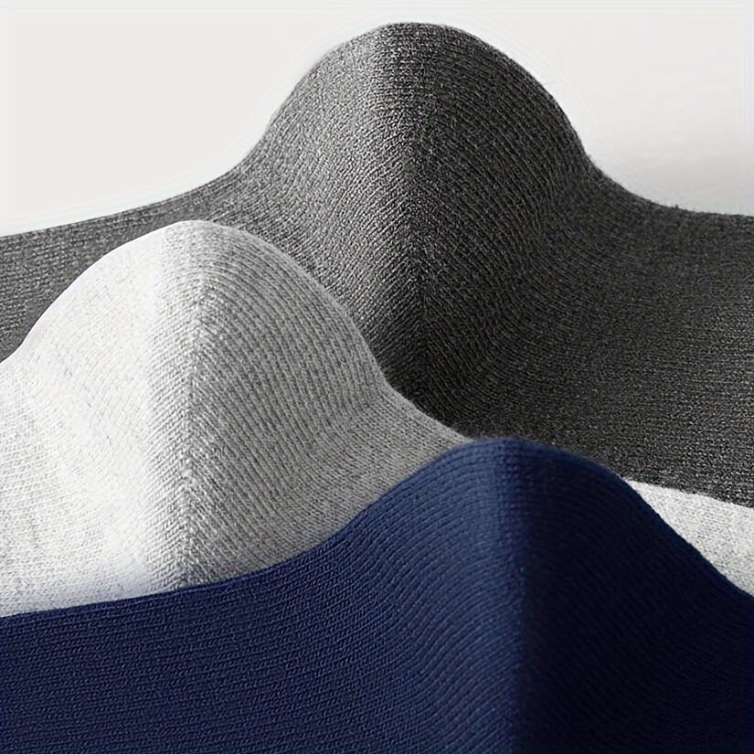 Мужские носки до середины икры, 5 пар, хлопковая смесь, дышащие, повседневные, спортивные