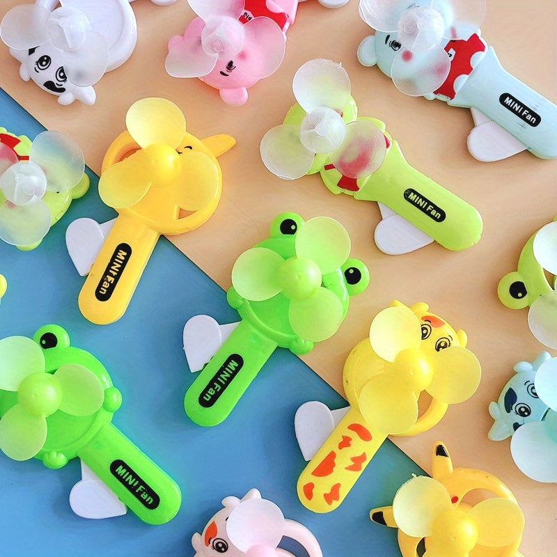 Mini Handheld Fan with Cute Cartoon Animal Design Portable Personal Cooling Device for Kids and Outdoor Use