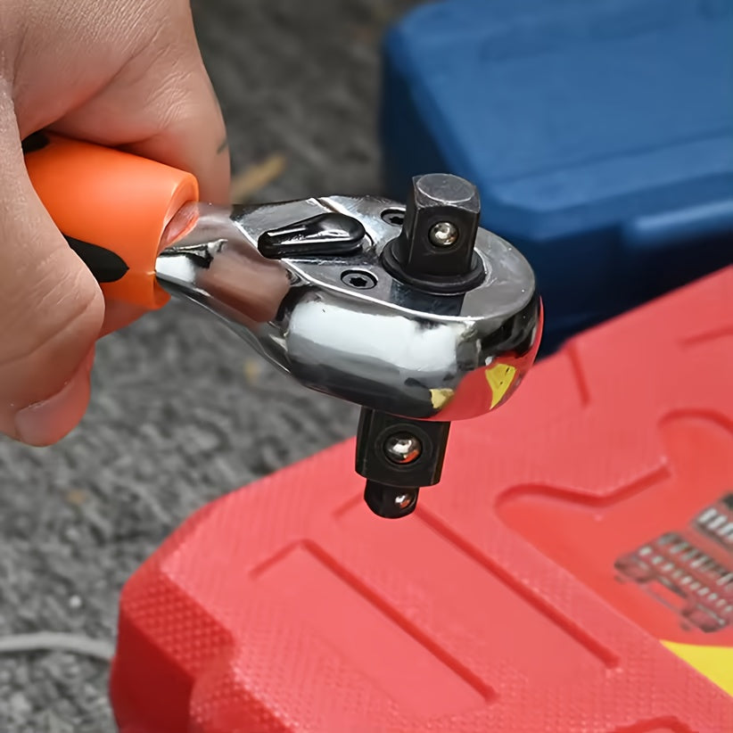 Universal 3-in-1 kalit tutqichi 1/4 3/8 1/2 dyuym, teskari o‘qiladigan po‘lat