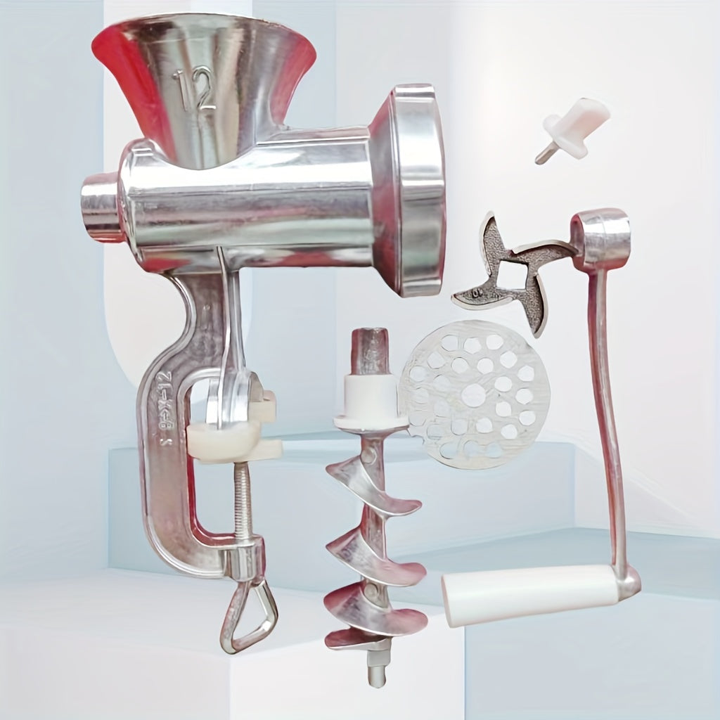 1-10L sig'imli alyuminiy go'sht maydalagich, qo'lda kolbasa to'ldiruvchi mashina, qo'l quvvatida kolbasa tayyorlovchi, uyda tayyorlangan kolbasa uchun mustahkam go'sht maydalagich, kolbasa qoplama asbobi bilan birga, elektr energiyasi talab qilinmaydi.