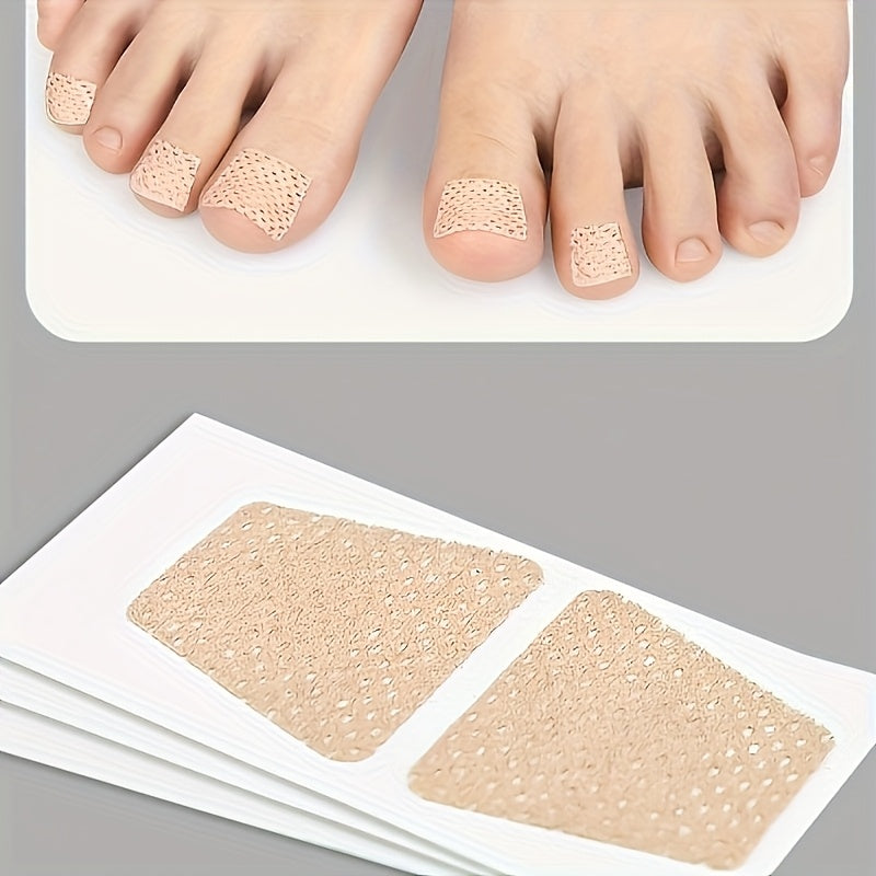 Women Invisible Toe Nail Stickers Set 17 Pairs Breathable Lightweight